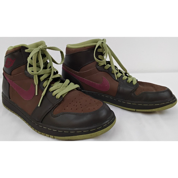 Nike Air Jordan 1 Retro High Top Green/Brown Men\'s 9 2010 #Z5038 main image 4